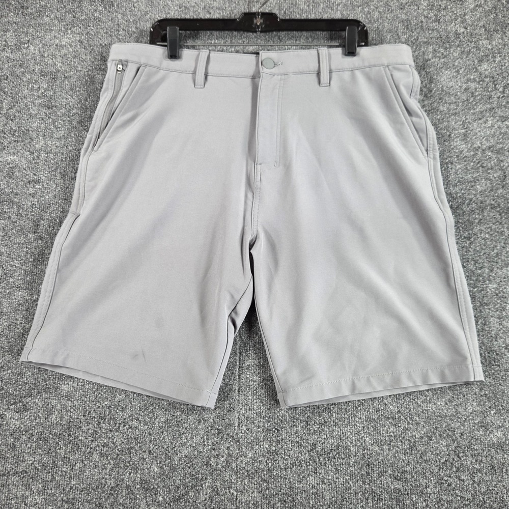 Hurley Men's 38 Gray Hybrid Performance Quick Dry Golf Shorts HMS25-17550